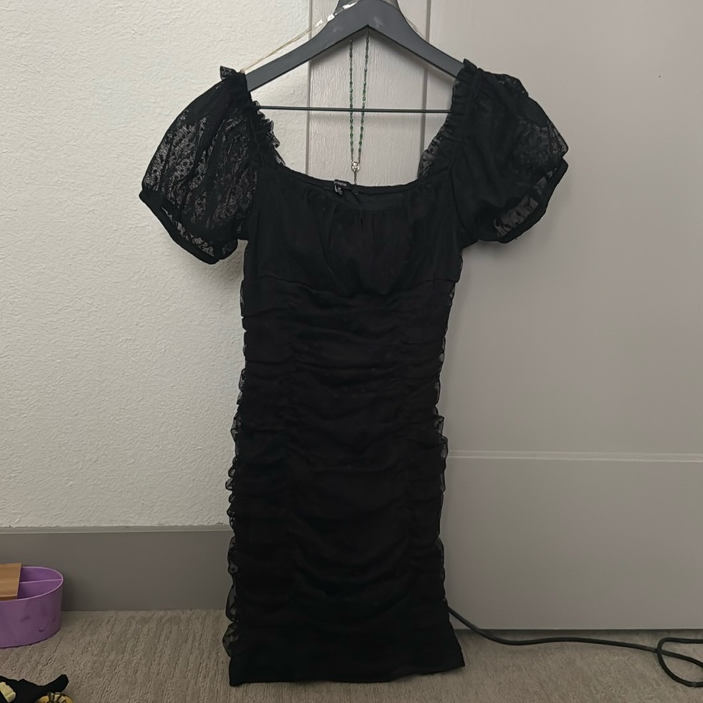 Cute Black ruffled dress